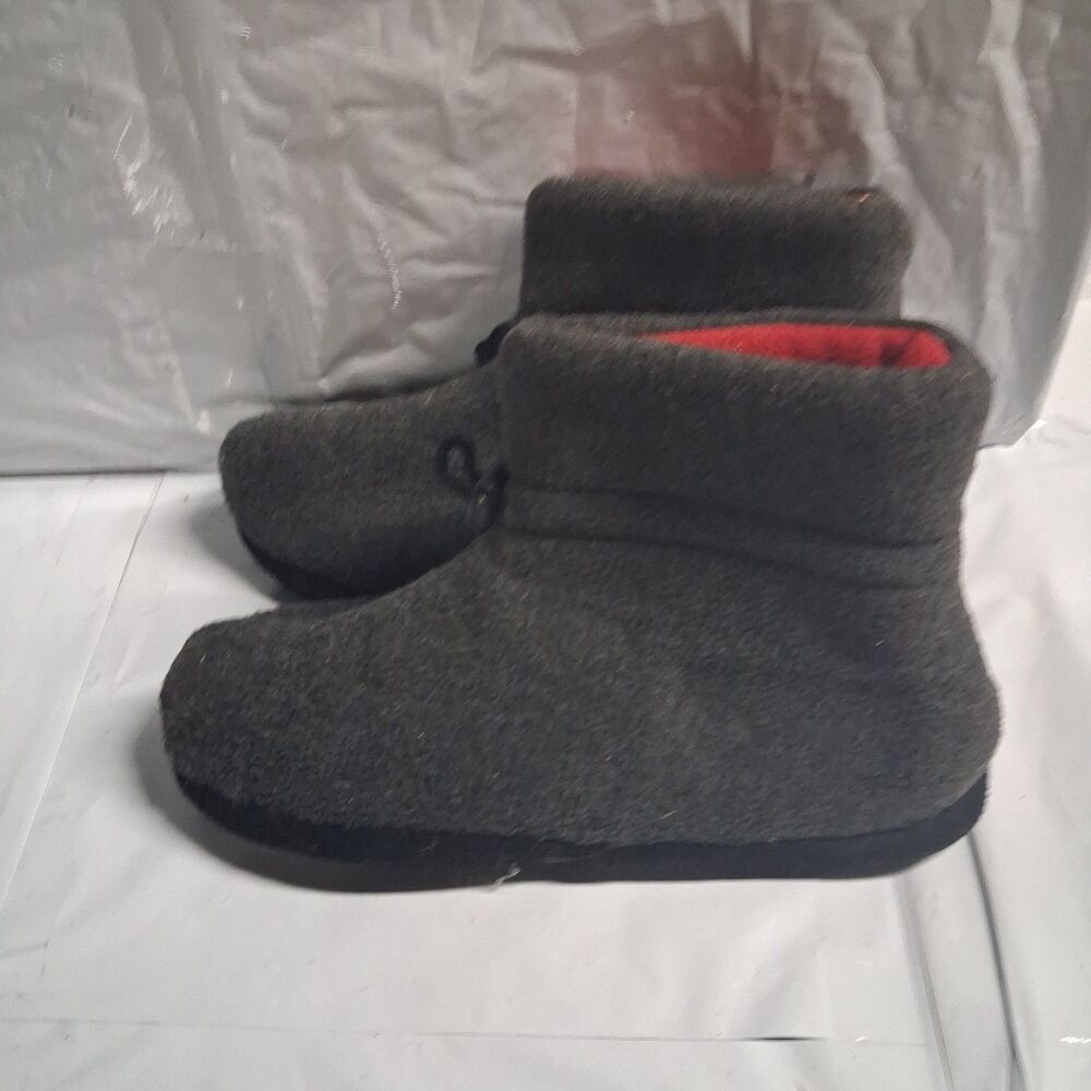Home Booties Size Large 8-9 Grey - Picture 2 of 3